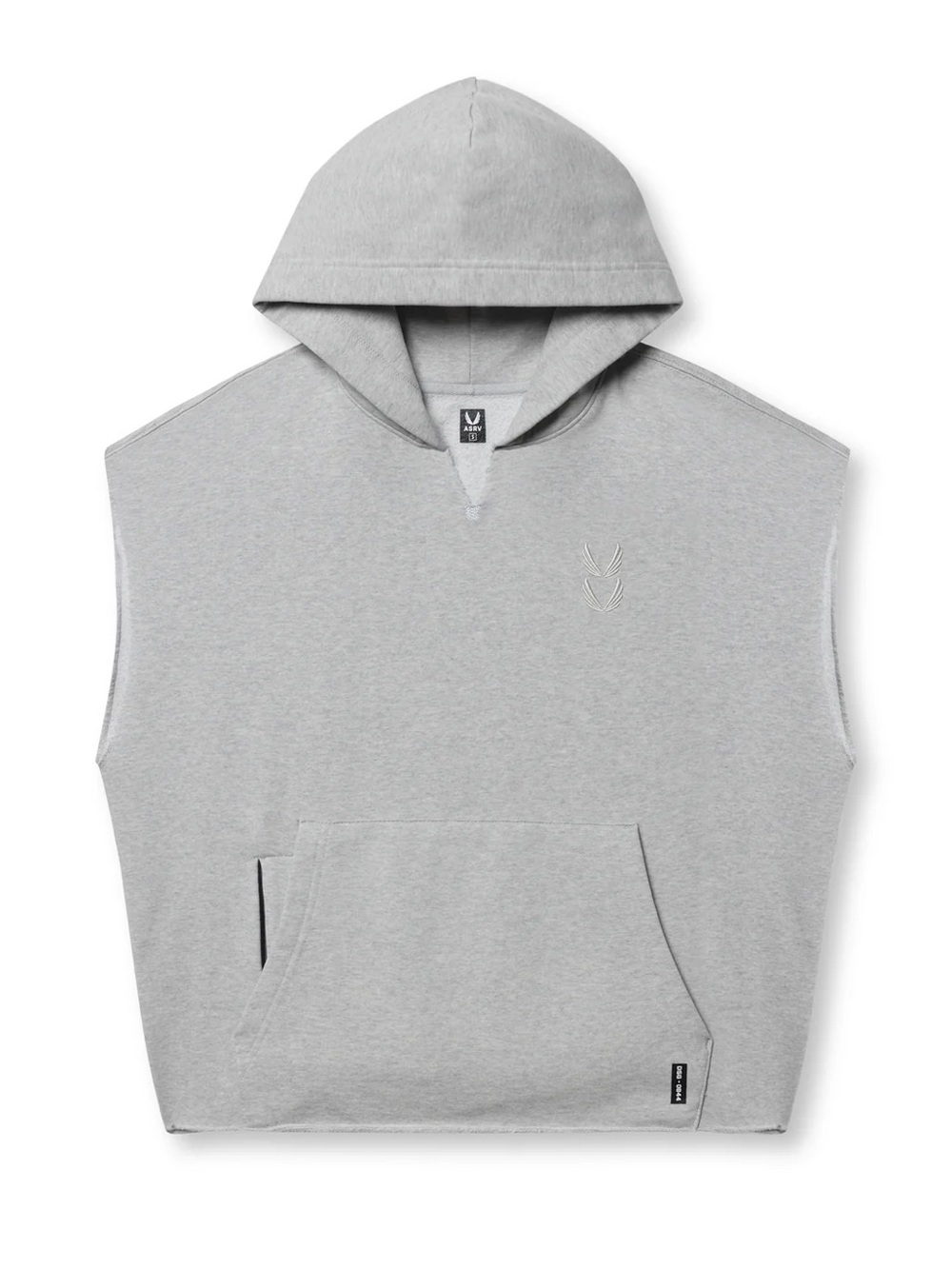 ASRV DSG-0844. Tech Essential Raw Hem Cutoff Hoodie